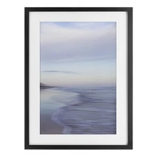 Tidal Fragments Beach View Black Framed Print Under Glass design by Karin Con...