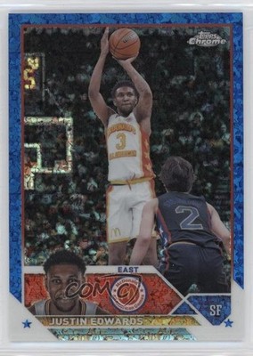 2023 Topps Chrome McDonald's All American 75/99 Justin Edwards #5 1bj7