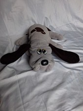 Vintage 1985 Pound Puppies Tonka Large Gray w Brown Spots 18 Plush Stuffed
