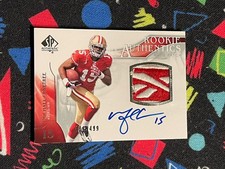 2009 UD SP Authentic Michael Crabtree Rookie Patch Auto RPA Reebok Logo RC Auto