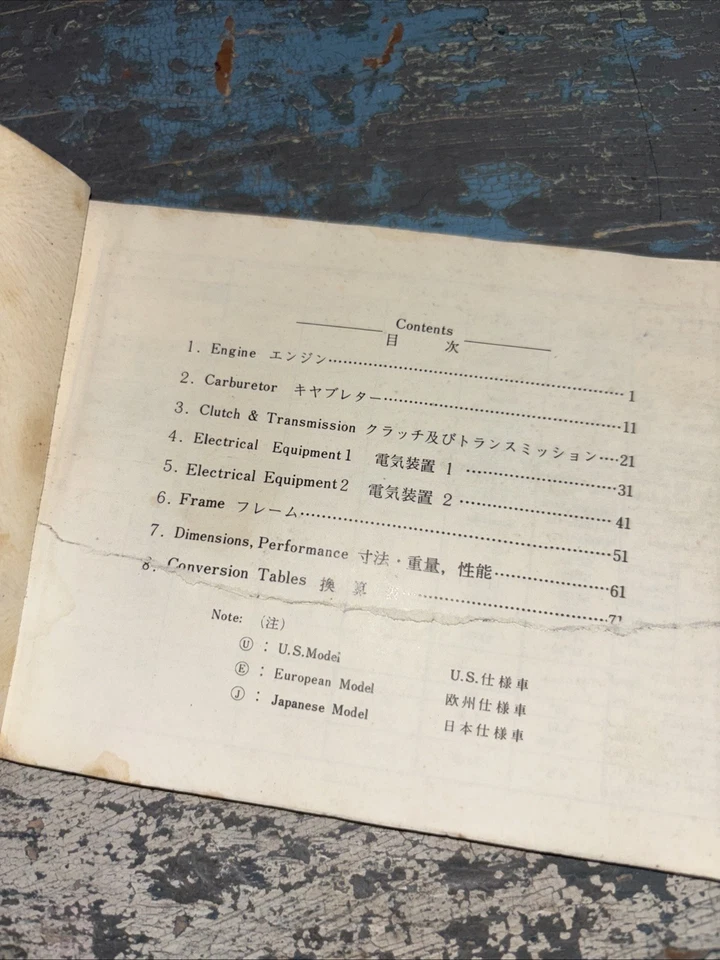 1972 Kawasaki Service Handbook 50cc - 900cc - image 4 of 4