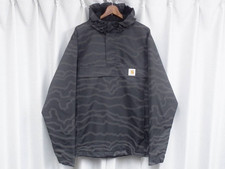 Carhartt WIP Nimbus Pullover Giacca Riflettente XXL Nero Giacca Anorak Mimetico Gorpcore