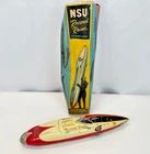 Vintage NSU Record Racer Tin Toy Car with Original Box – Bandai Japan 1950s READ