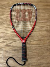 WILSON Racketball Racquetball Titanium Racket Swain Slam SS 3 5/8" Red Black