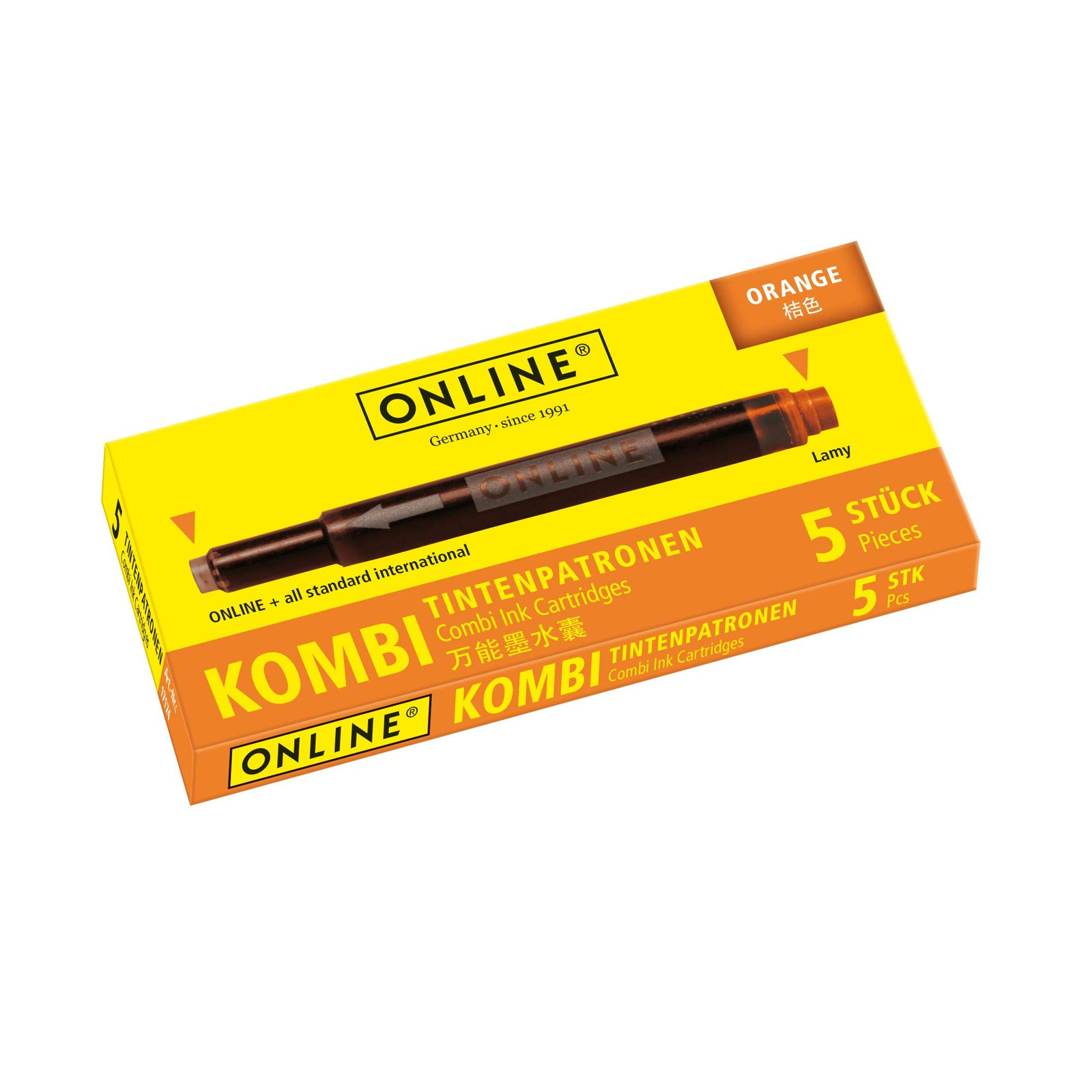 Online Double-Sided Pen Ink cartridges, Universal Pen Refills, Compatible with A