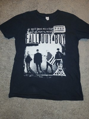 Fall Out Boy 2015 Welttournee T-Shirt schwarz Gr. M Rockband Merch