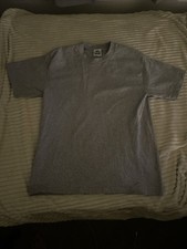 Pro Club Men's Heavyweight Cotton Short Sleeve Gray Crew Neck T-Shirt