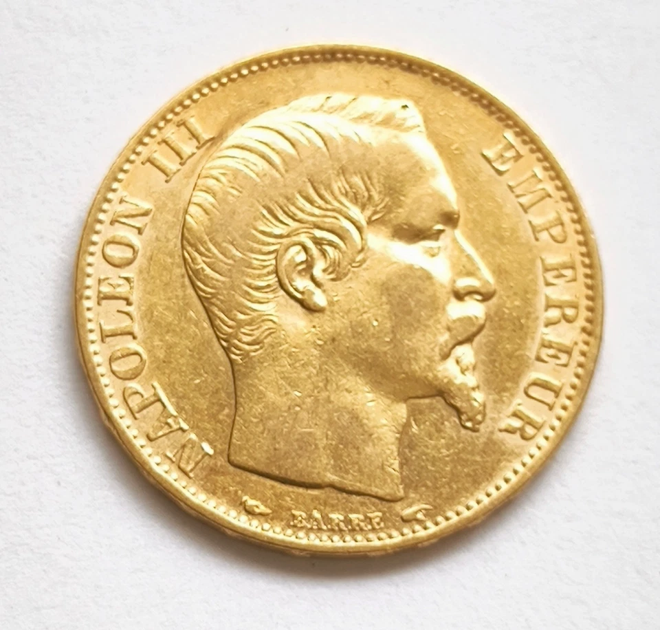 Pièce 20 francs or Napoléon III 1854 A - Photo 1/2
