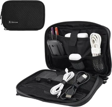 Electronic Organizer Travel Case - Portable Storage Bag with Multiple Storage Me