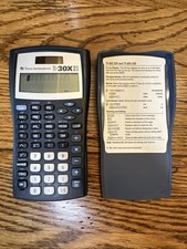Texas Instruments TI-30X IIS Black Scientific Calculator Tested  Works w/Cover