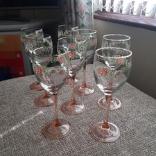 Royal Albert Old Country Roses 8 Stemmed Wine Glasses