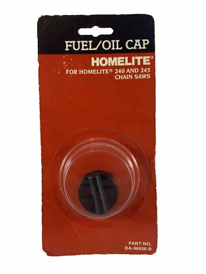 Homelite Chainsaw Fuel Oil Cap DA-96936-B for 240 and 245 Chainsaws OEM NOS