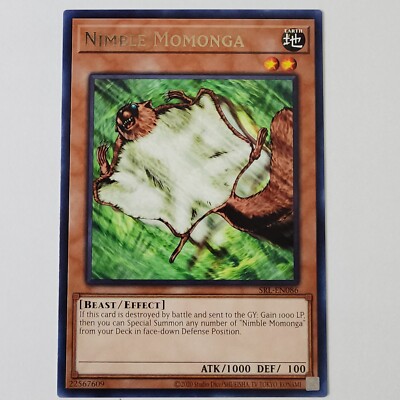 Nimble Momonga - SRL-EN086 - NM - Rare - Unlimited - Yugioh - 25th