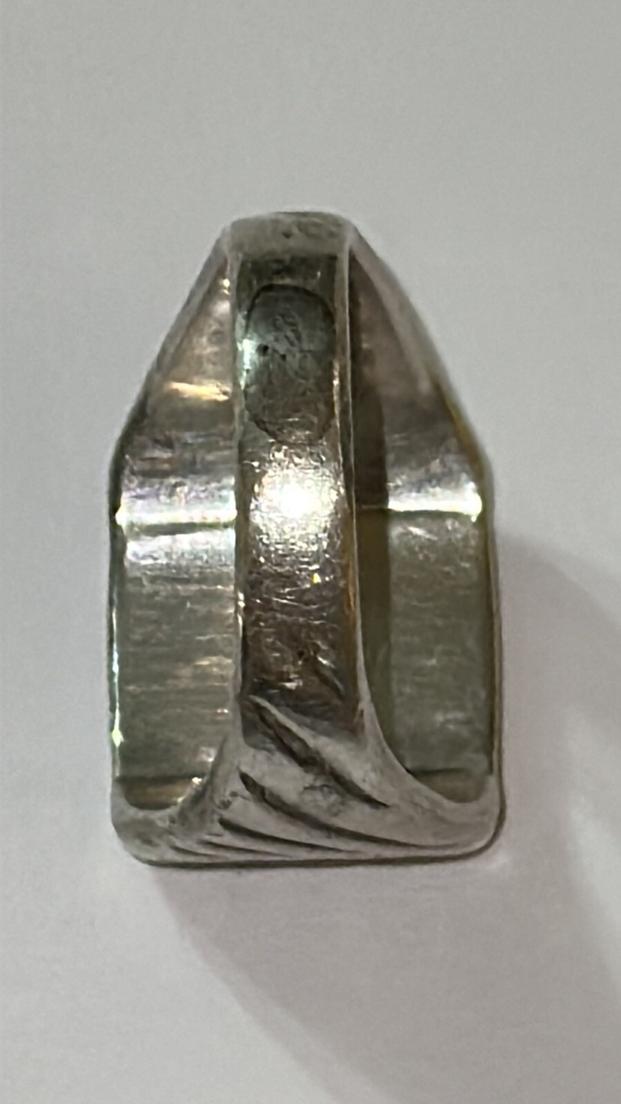 VTG Sterling Silver Initial "B" Statement Ring Me… - image 10