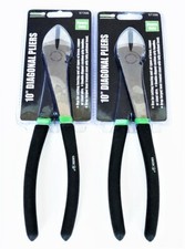 2 GRIP 10" LONG REACH DIAGONAL CUTTERS WIRE SIDE CUTTING PLIERS DYKES 57396
