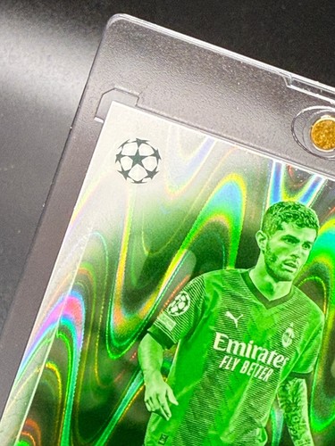 Christian Pulisic 2023-24 Topps Chrome UCC Night Vision Ray Wave Refractor /225 - Picture 4 of 10