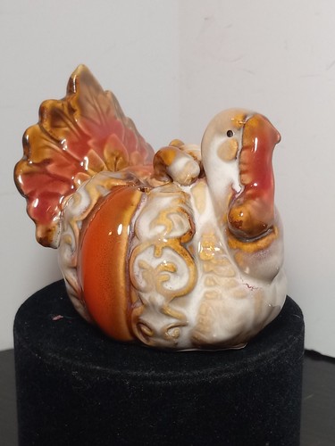 TII Colecciones ACCIÓN DE GRACIAS CALABAZA PAVO Estatuilla de cerámica Agitador de pimienta Otoño - Imagen 17 de 24