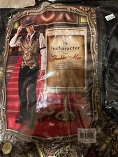 Gamblin Man Old Time WesternPoker Player Western Incharacter Costume NEW Mens L