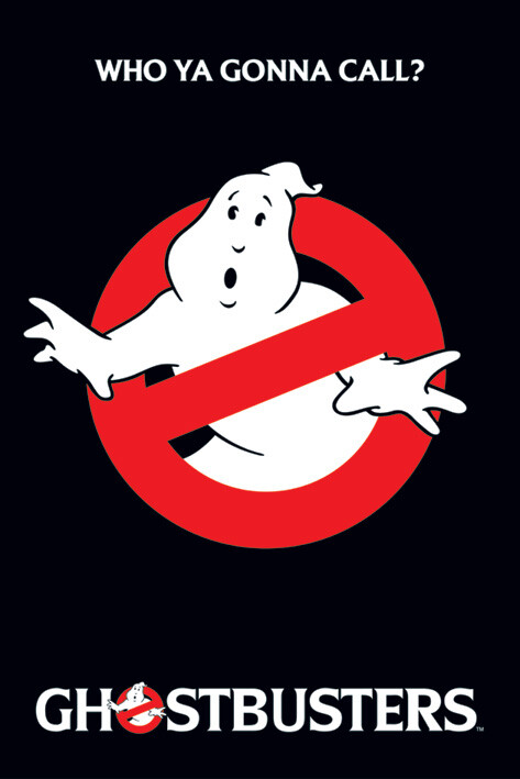 Ghostbusters Logo Movie Poster 61x91.5 cm | 24x36 in New Black White Red - Image 3