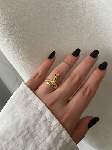 Adjustable ring with Teddy bear,Dainty Teddy Christmas-birthday-Valentines Gifts - Picture 8 of 8