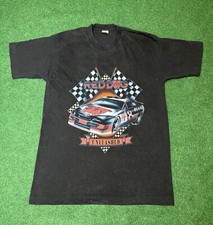 Vintage 90s Red Dog Nascar Thunderbird Baddest In The Pit Mens Large T Shirt 