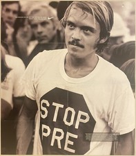Steve Prefontaine Nike Poster    20.25 inch x 23 inch      Stop Pre