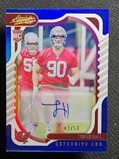 2022 Panini Absolute LOGAN HALL #185 Spectrum Blue Signatures /50 Auto RC