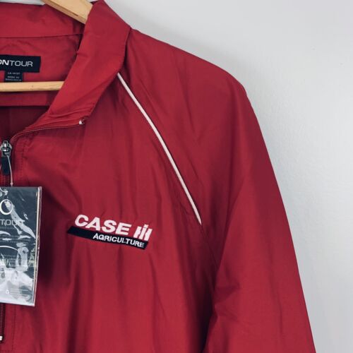 Ontour On Tour Case Landwirtschaft Windbreaker Jacke 1/4 Reißverschluss kurzärmelig Golf - Bild 2 von 10