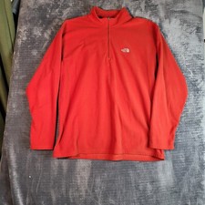 The North Face Women's TKA 100 Glacier 1/4 Zip Fleece Pullover Red Large — listing 4