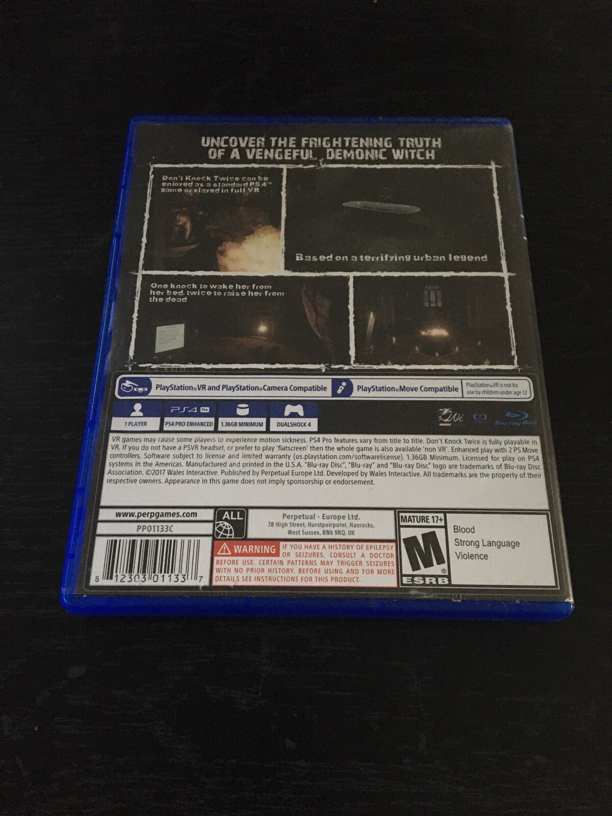 COMPLETE Don't Knock Twice (Sony PlayStation 4, 2018) PS4 812303011337 |  eBay