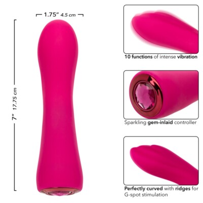 Cal Exotics Gem Vibe 7" Curve Vibe Pink - Silicone Clitoral Vaginal Vibrator | eBay Cal Exotics Gem Vibe 7" Curve Vibe Pink - Silicone Clitoral Vaginal Vibrator | eBay
