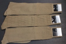 3 pair 10-13 Knee high Socks Men's Over the Calf Cotton Blend Socks Taupe 6-12