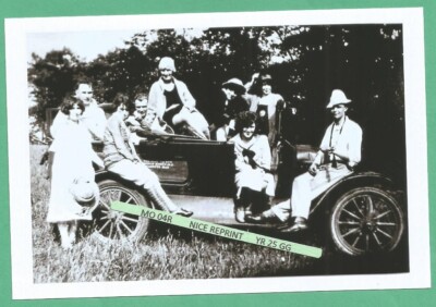 Found 4X6 PHOTO of Young & Beautiful Woman 1920's FLAPPER Girl & Old Car