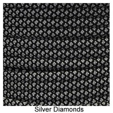 Silver Diamonds Paracord 100 Foot 550 lb 7 Strand Camping Survival Rope