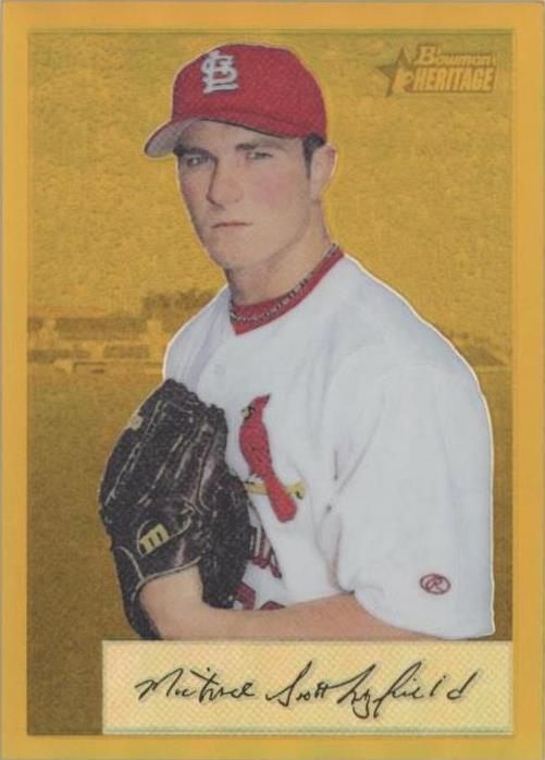 2002 Bowman Heritage - Chrome Refractors Scotty Layfield #47BHC Gold ...