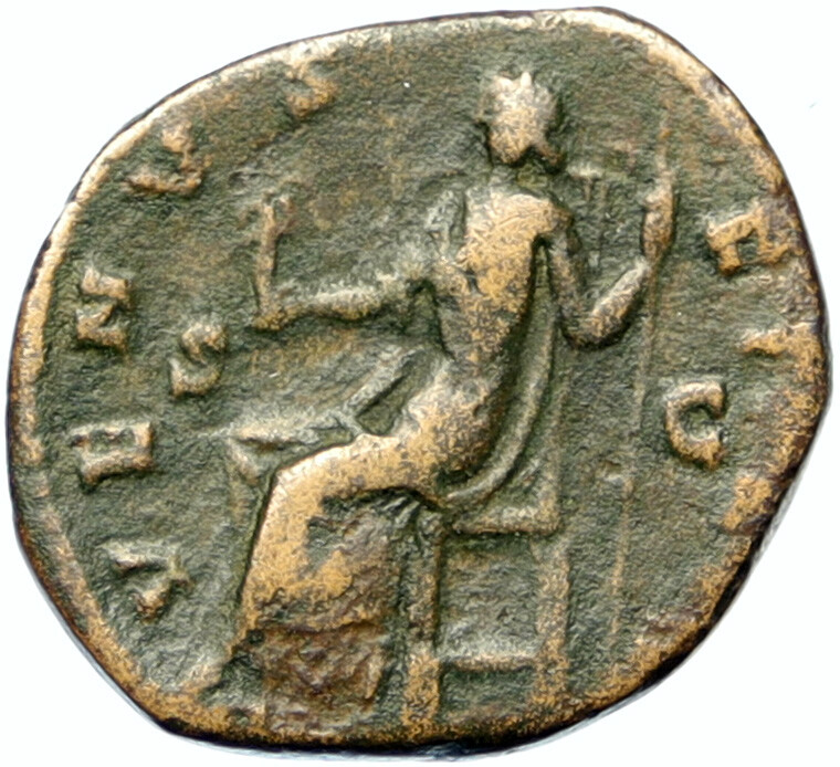 FAUSTINA II Marcus Aurelius Wife 170AD Genuine Ancient Roman Coin
