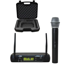 Audio2000's 6073U UHF Handheld Wireless Microphone System w/ Carry Case
