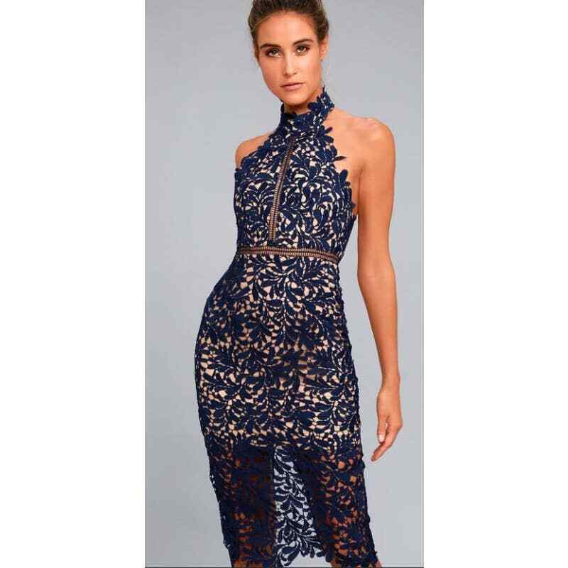 hyacinth house blue floral seaport midi dress Blue Leafy Floral Maeve Midi Dress