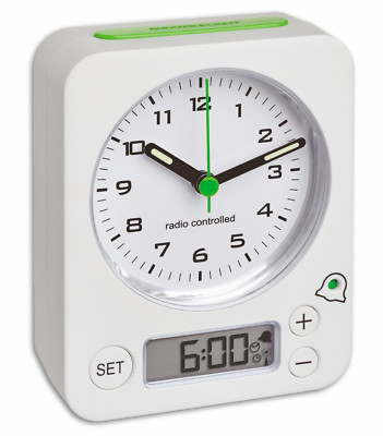 TFA 60.1511.02.04 COMBO Analoger Funk-Wecker mit digitaler Alarmeinstellung 
