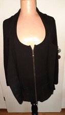 CARELL THOMAS 2 Teiler, Top + Strickjacke/Jacke, schwarz, Gr. 42, gebraucht