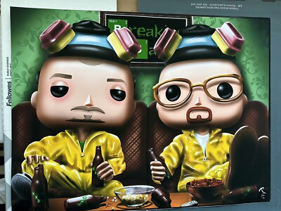 Breaking Bad Jesse Pinkman And Walter White 18x24 funko Style POSTER
