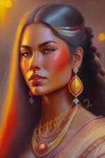 Modern Tribal Women  13”x19” Only Six Signed and  Numbered Sets Made