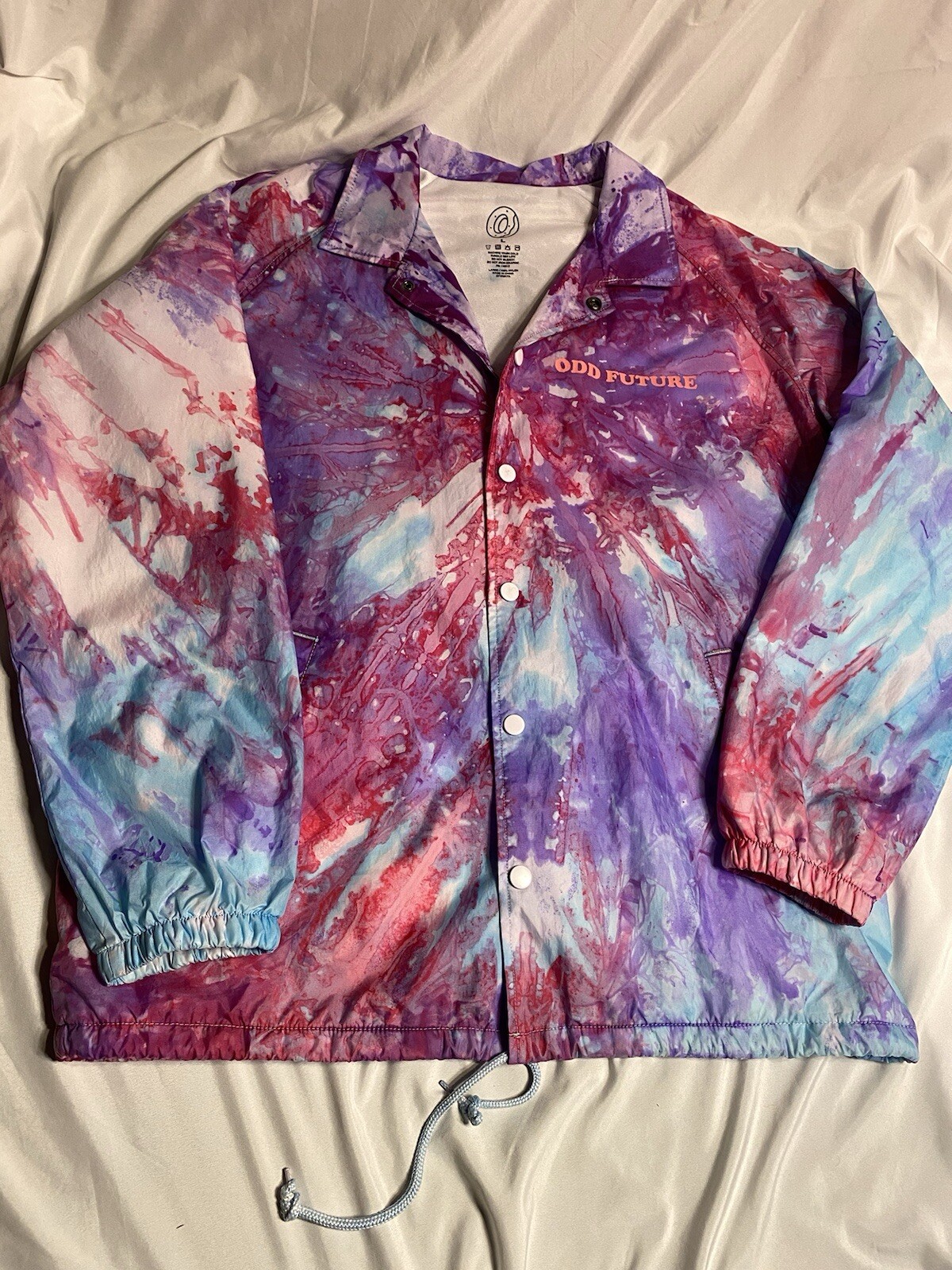 Odd Future Coach Jacket Splatter Size Large Used - image 3