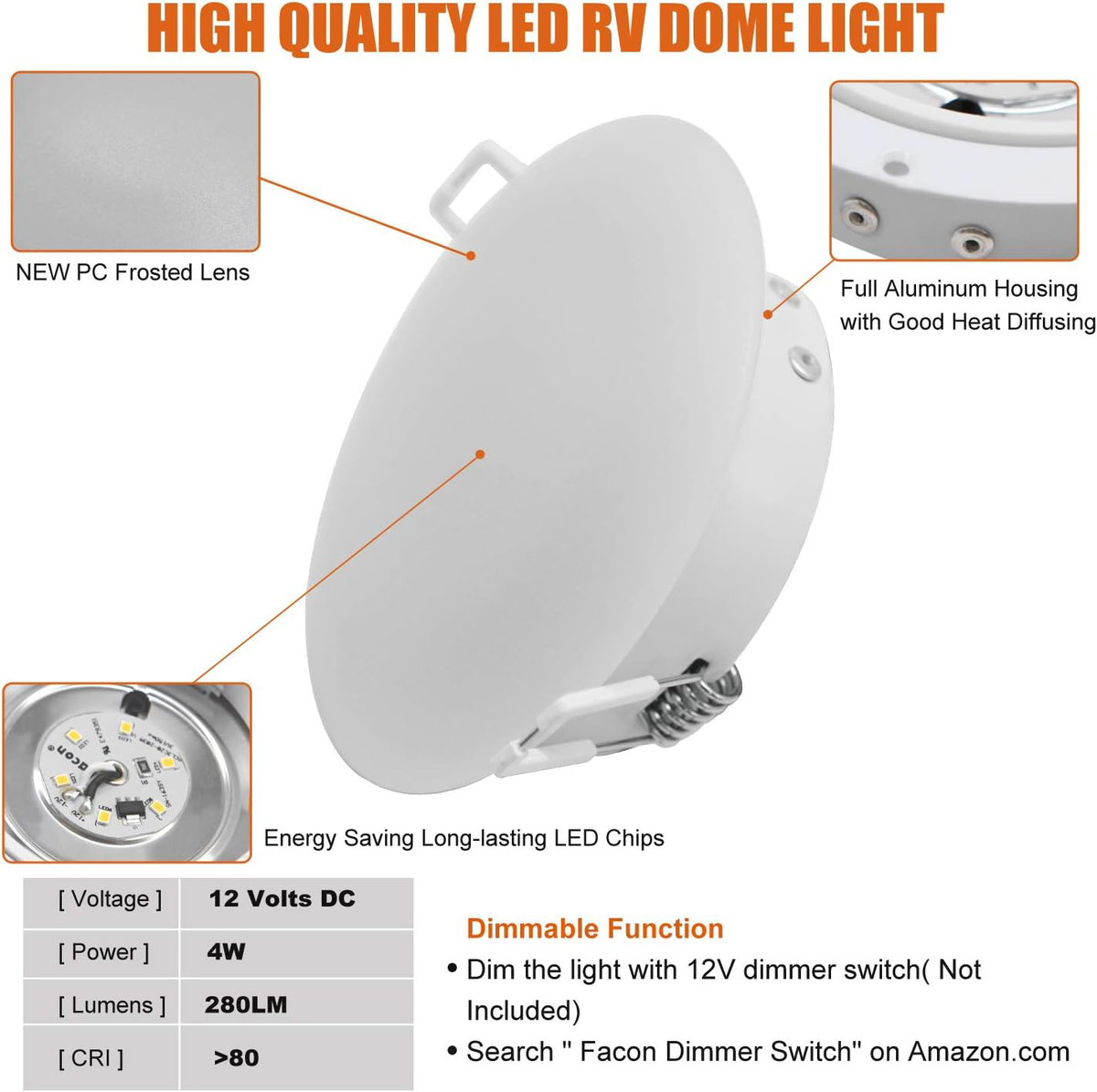 K 12V 9-LED Car Vehicle Interior Indoor Roof Ceiling Dome Light Lamp E - Foto 4