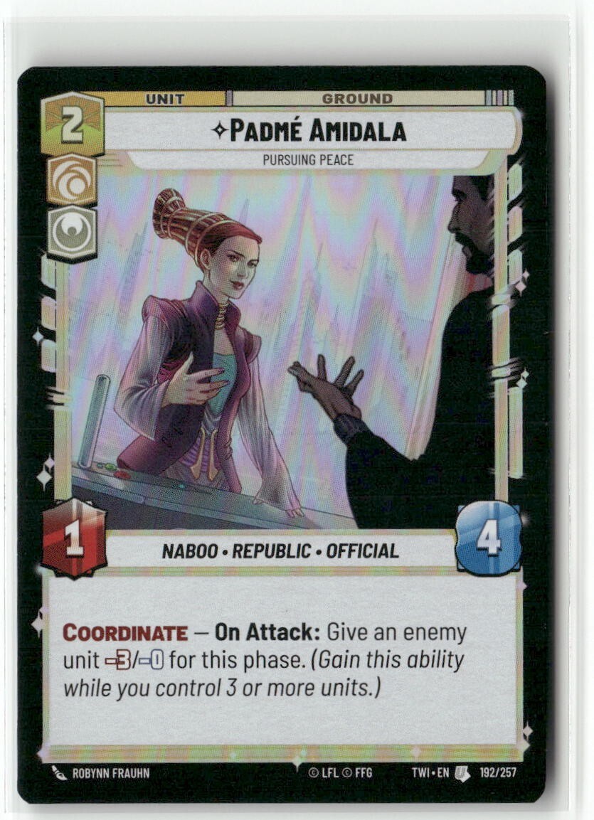 Padme Amidala - Pursuing Peace Foil - TWI - Star Wars Unlimited