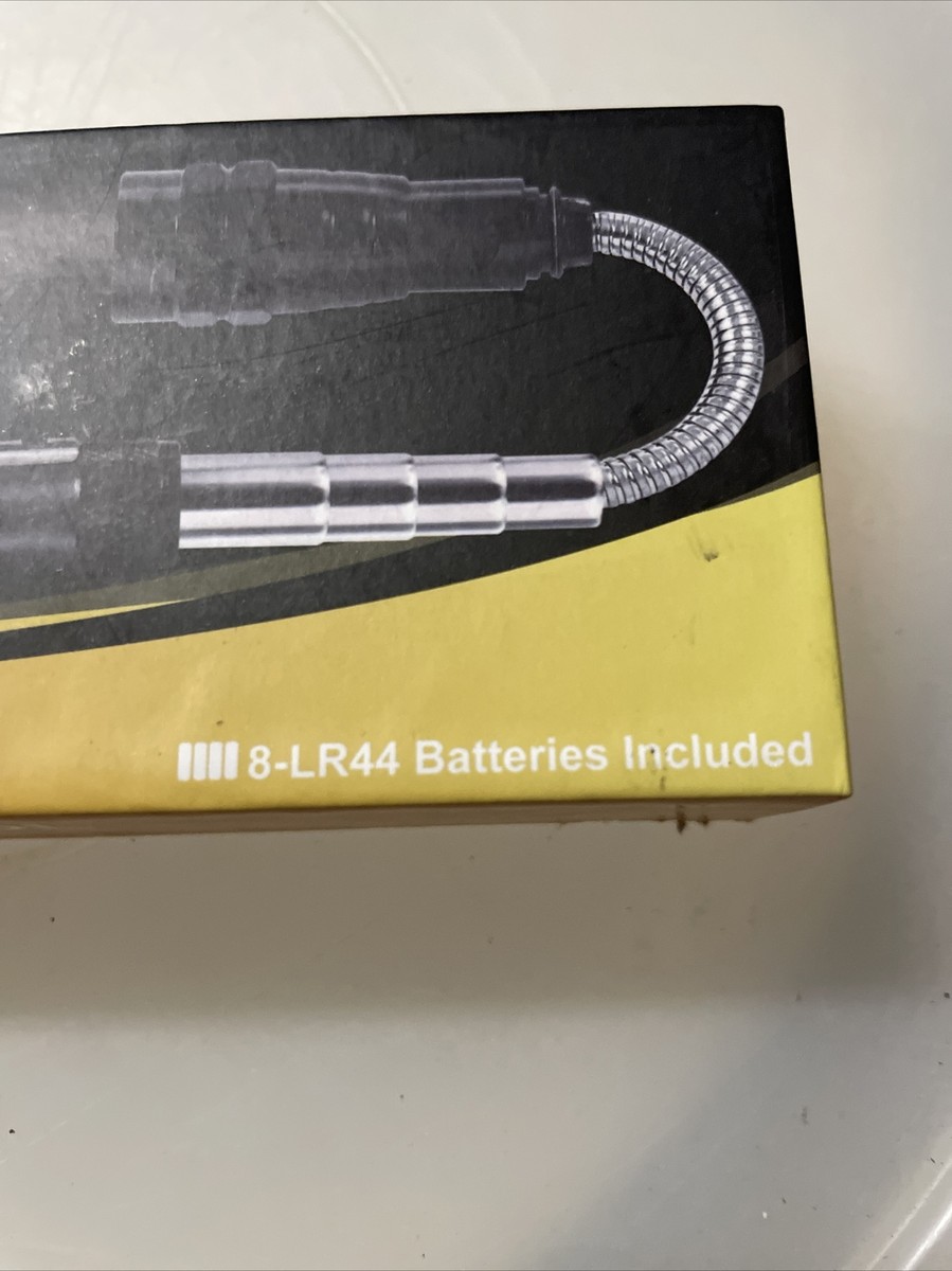 Torcia Magnetica Telescopica Con LED: Attrezzo Pickup Calamita Per Recupero Oggetti - Regalo Ideale Per Uomo (Batterie Incluse)