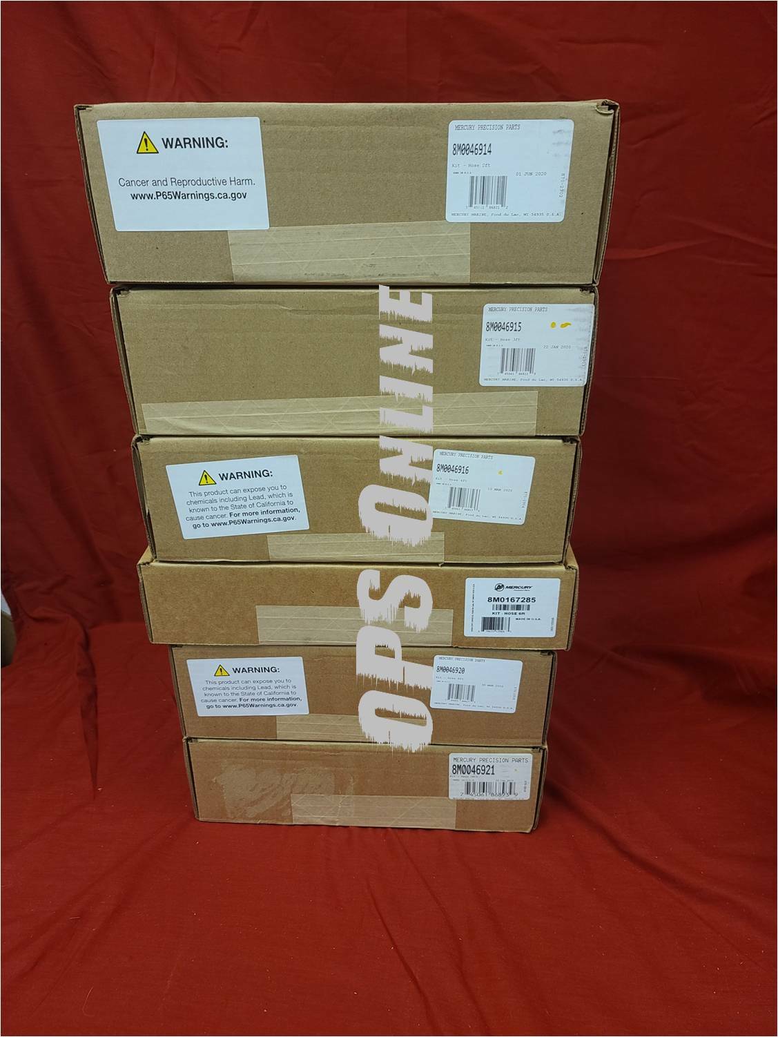 New/ OEM MERCURY VERADO POWER STEERING HOSE KIT 8M0167292/ 8M0046925