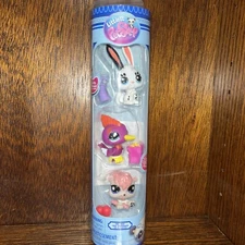 NEW Littlest Pet Shop Park Pets PET TRIO LPS Rabbit Woodpecker Squirrel NIB