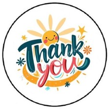 THANK YOU ENVELOPE SEALS LABELS STICKERS PARTY FAVORS