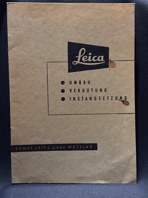 #A0790-Leica  up grade Umbau, Vergutung, Instandsetzung  1954